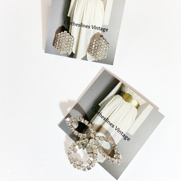 Vintage JAY FLEX Sterling Rhinestone Brooch Pin - Picture 7 of 7